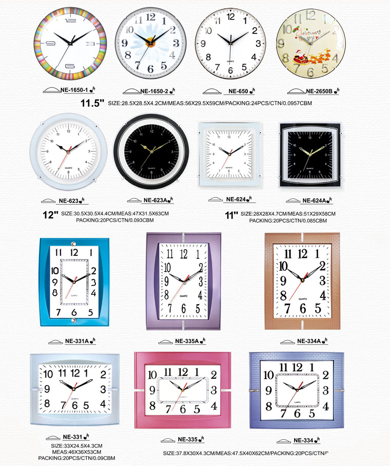 Page066 Arched/Silk Printing Glass Clocks