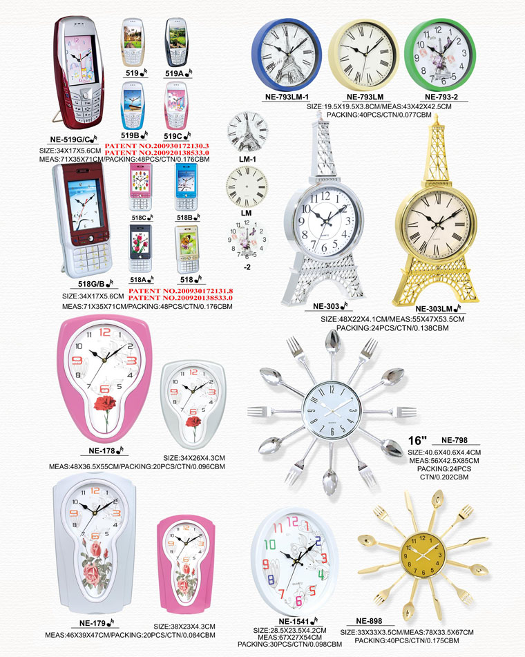 Page071 Fashionable and Simpie Clocks