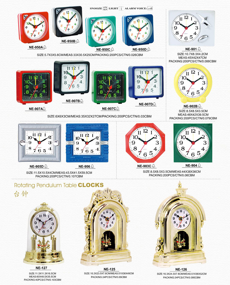 Page127 Travlling Alarm Clocks